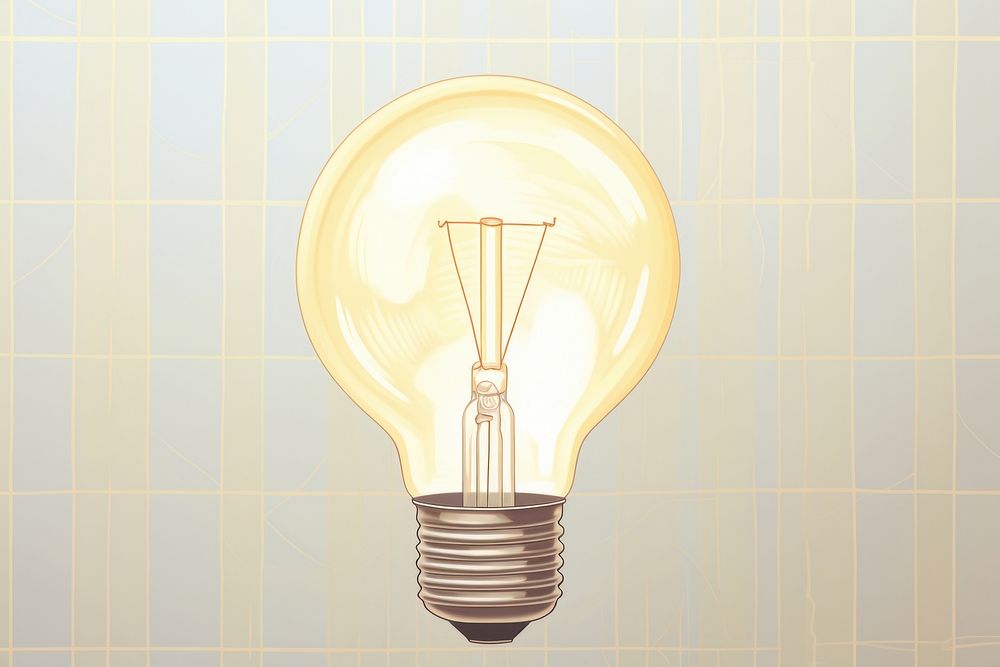 Illustration of light bulb lightbulb electricity illuminated.