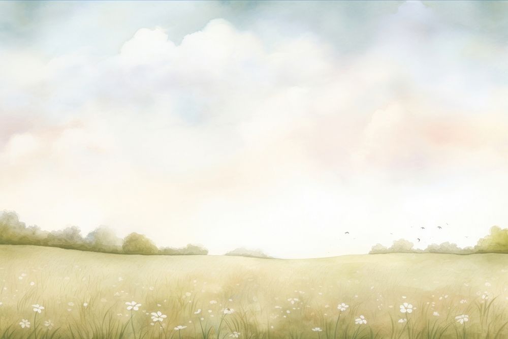 Illustration of meadow backgrounds landscape outdoors.