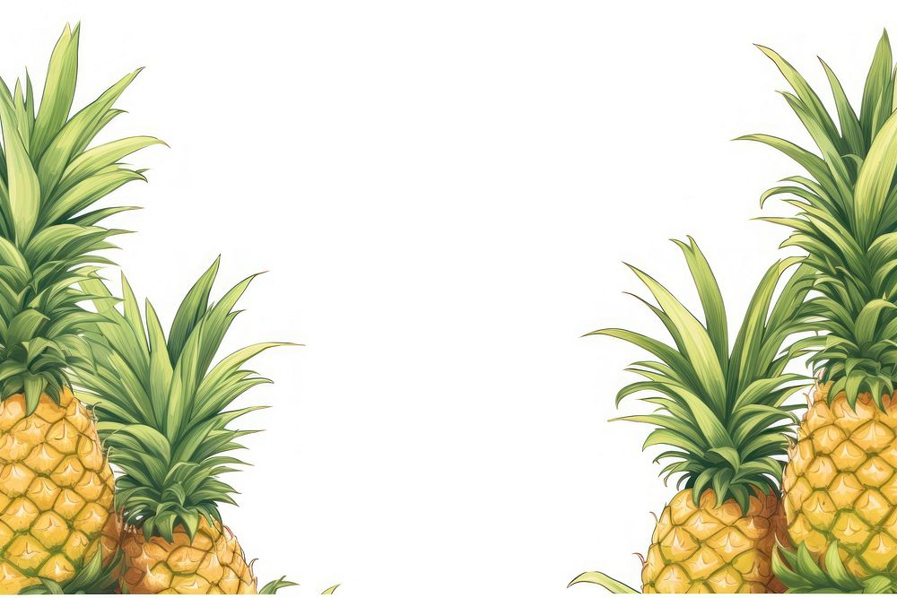 Pineapple backgrounds fruit plant.