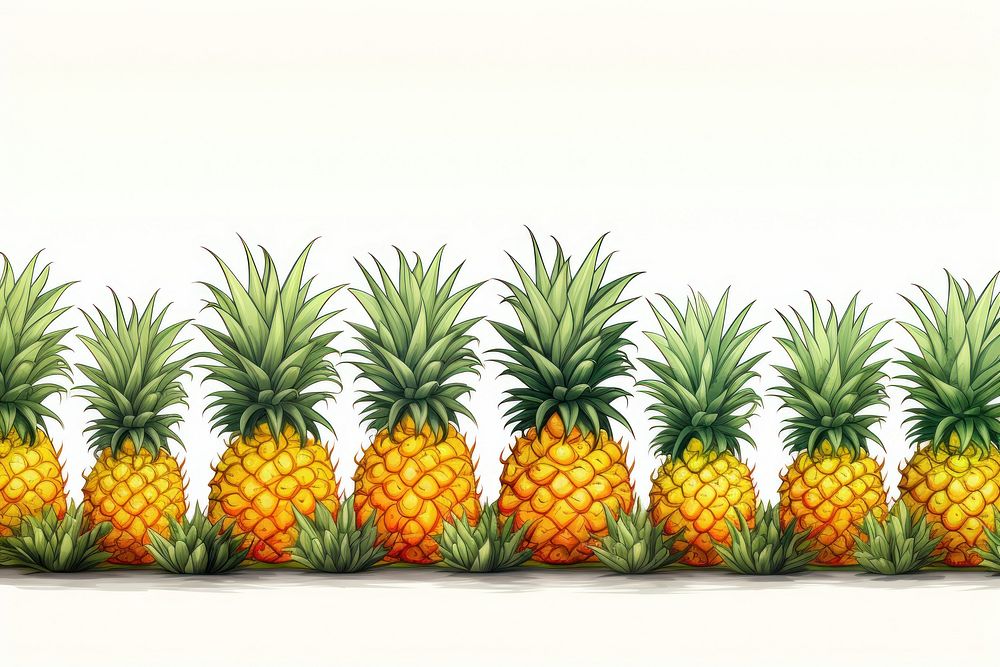 Pineapple plant fruit food.