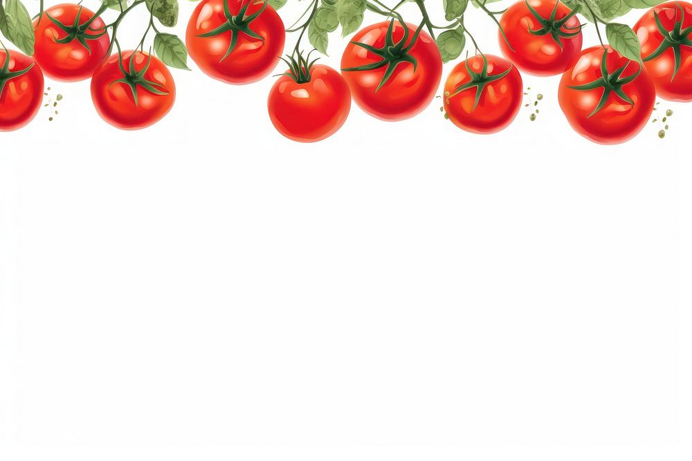 Tomatoes border backgrounds vegetable.