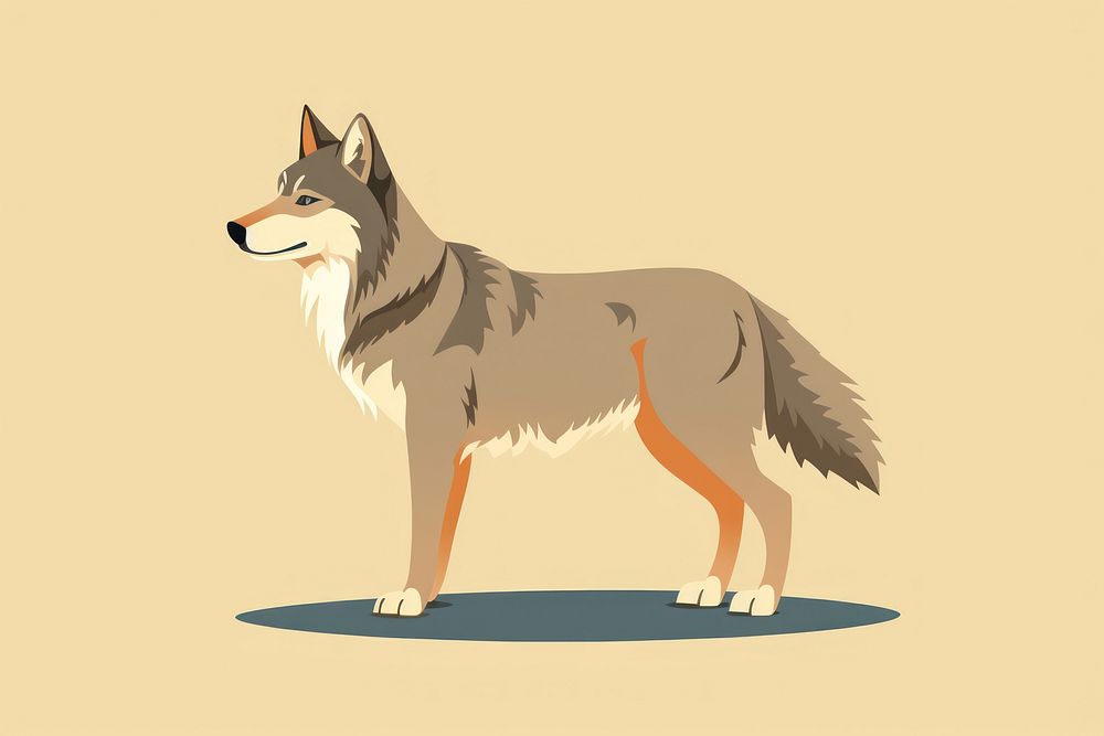 Wolf animal mammal carnivora. AI generated Image by rawpixel.