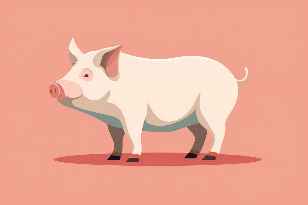Pig animal mammal boar. AI generated Image by rawpixel.