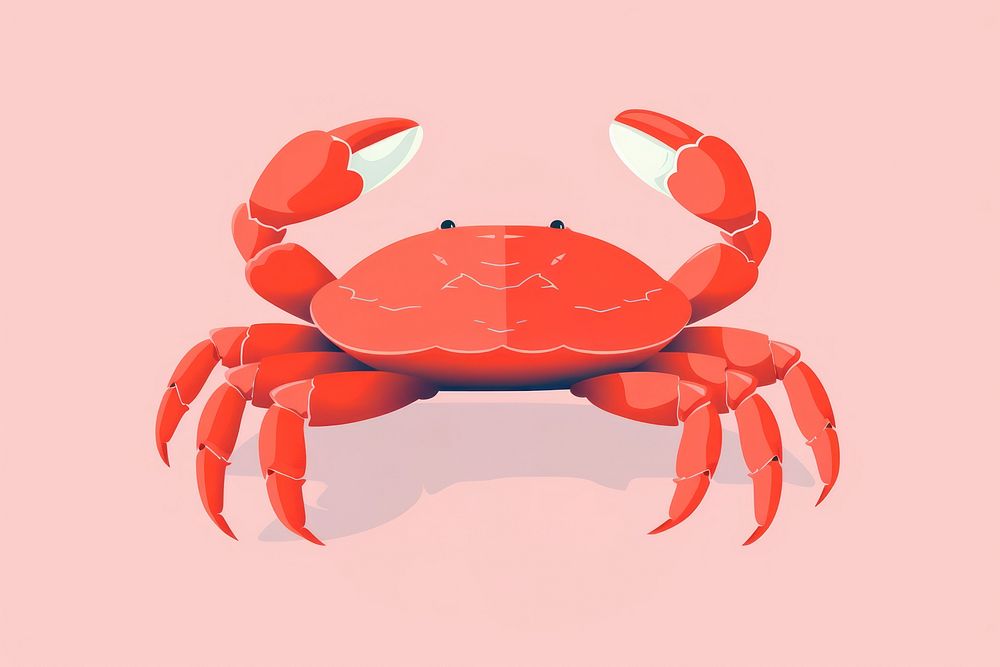 Crab seafood animal invertebrate. AI generated Image by rawpixel.