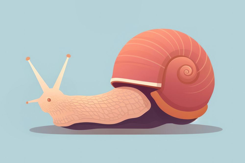 Snail animal invertebrate gastropod. AI generated Image by rawpixel.