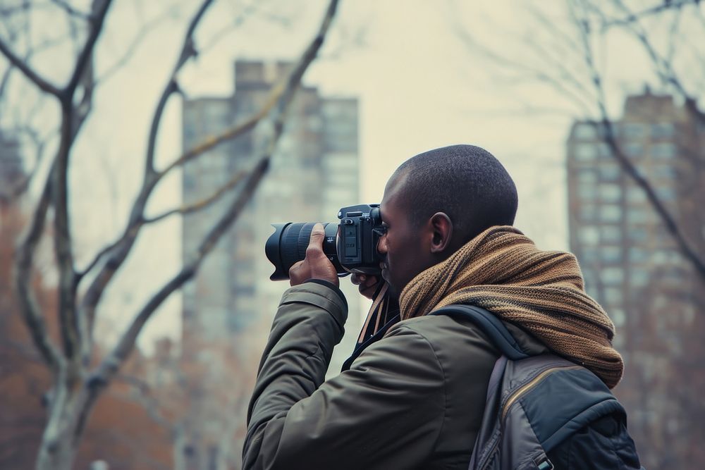 African American photography camera adult.