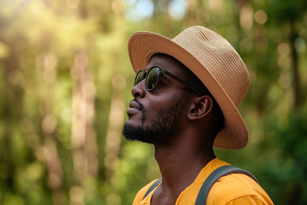 African American portrait glasses summer. | Free Photo - rawpixel