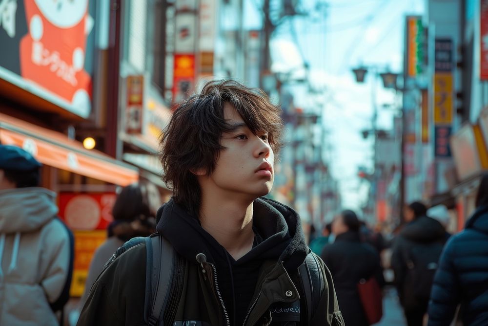 Japan teenage street portrait adult.