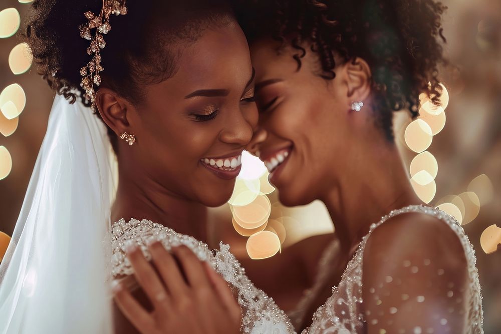 Black lesbian couple Dancing Wedding Celebration wedding celebration bride.