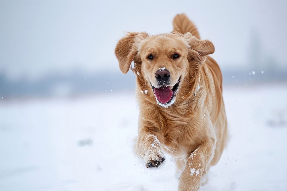 Dog running outdoors mammal animal. AI generated Image by rawpixel.