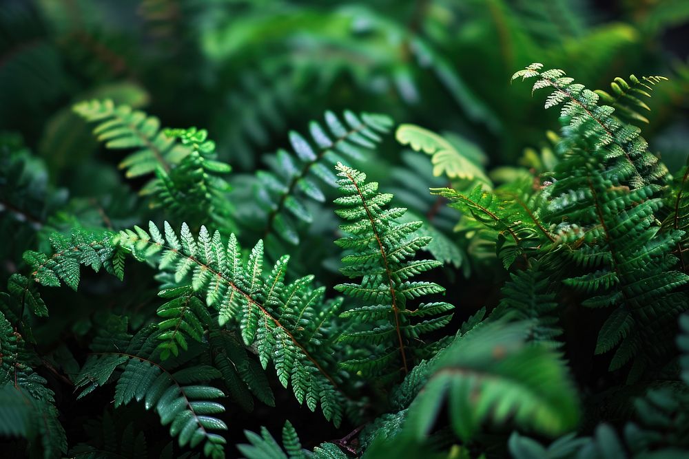 Fern leaves fern backgrounds vegetation. AI generated Image by rawpixel.