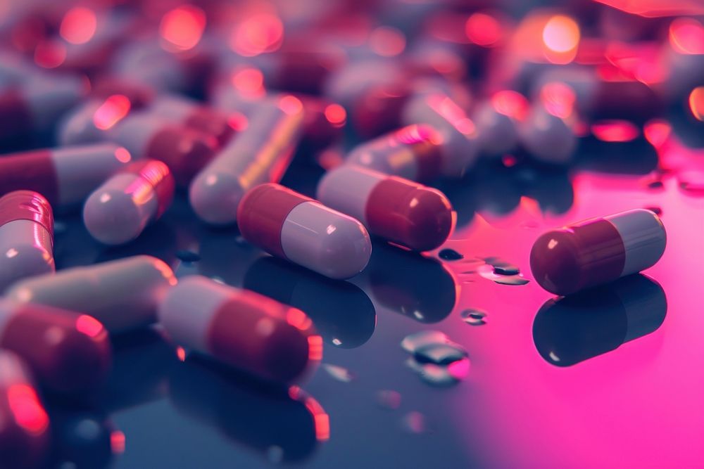 Medicine capsule pill medication. AI generated Image by rawpixel.
