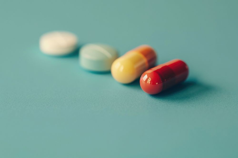Medicine capsule pill antioxidant. AI generated Image by rawpixel.