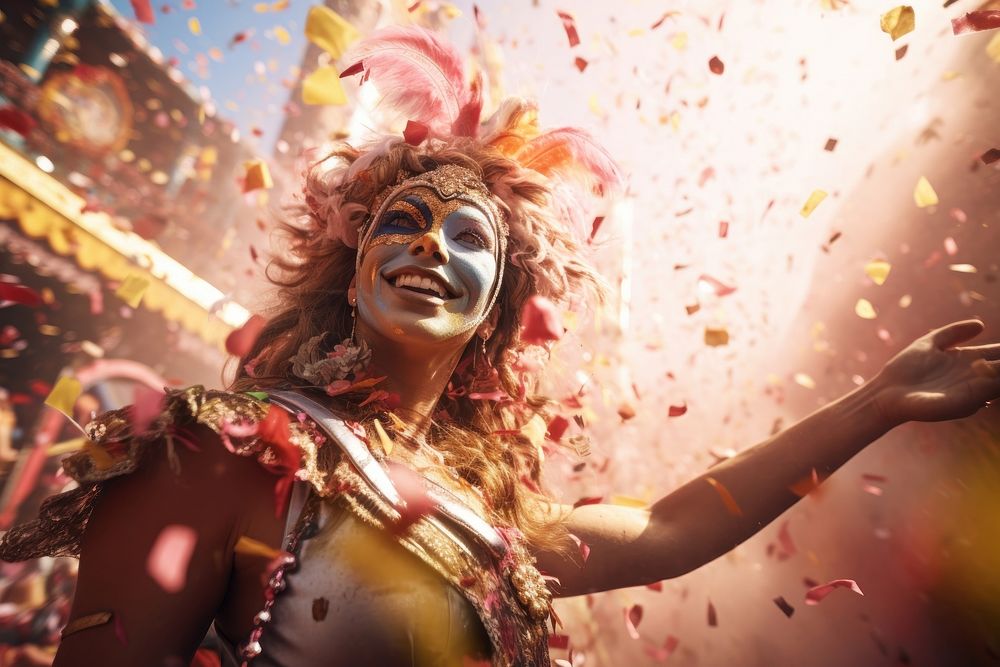 Carnival celebration festival performance enjoyment. AI generated Image by rawpixel.
