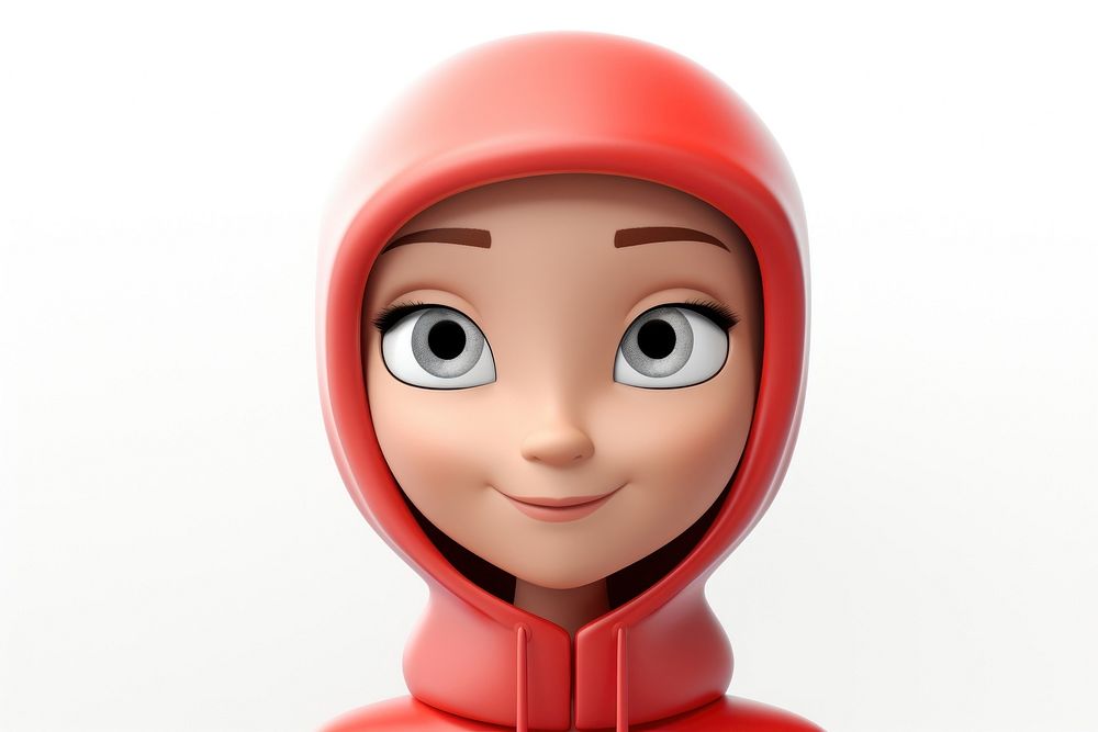 Woman face only cartoon doll toy.
