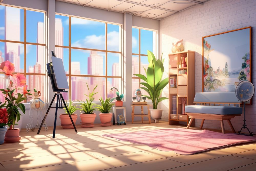 Photo studio architecture furniture building. | Premium Photo