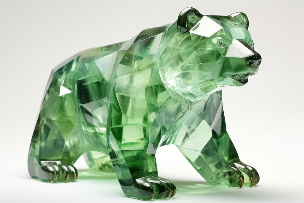 Bear shape gemstone jewelry accessories.