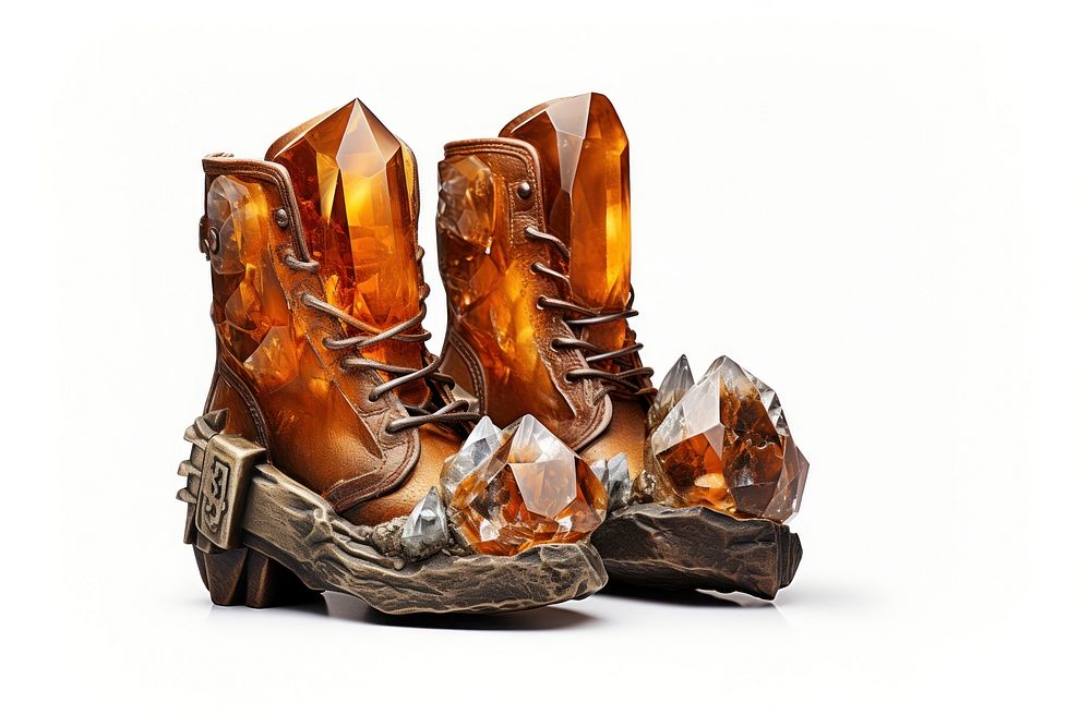 Boot shape footwear gemstone jewelry.