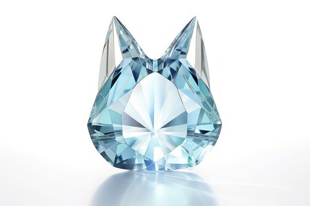 Cat shape gemstone crystal jewelry diamond.