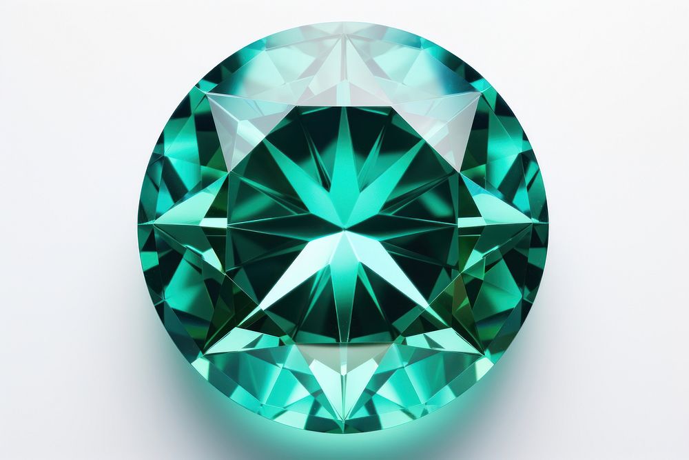 Circle shape gemstone jewelry diamond.