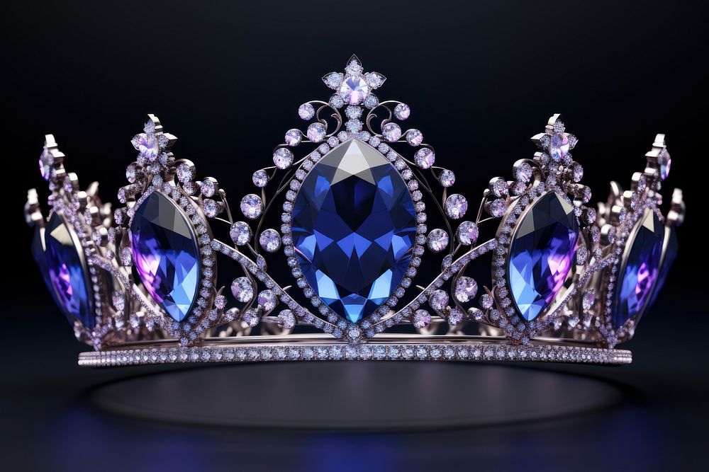 Crown shape gemstone crown jewelry.