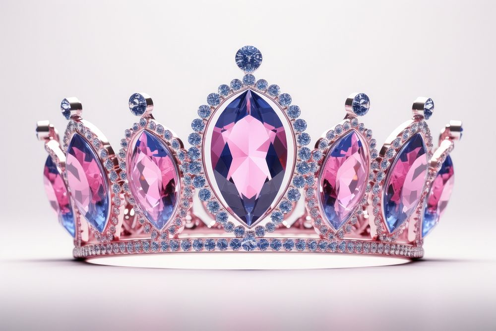 Crown shape gemstone jewelry crown.