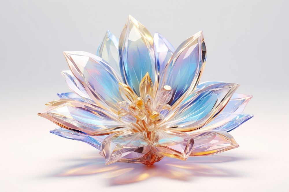 Flower crystal jewelry plant.