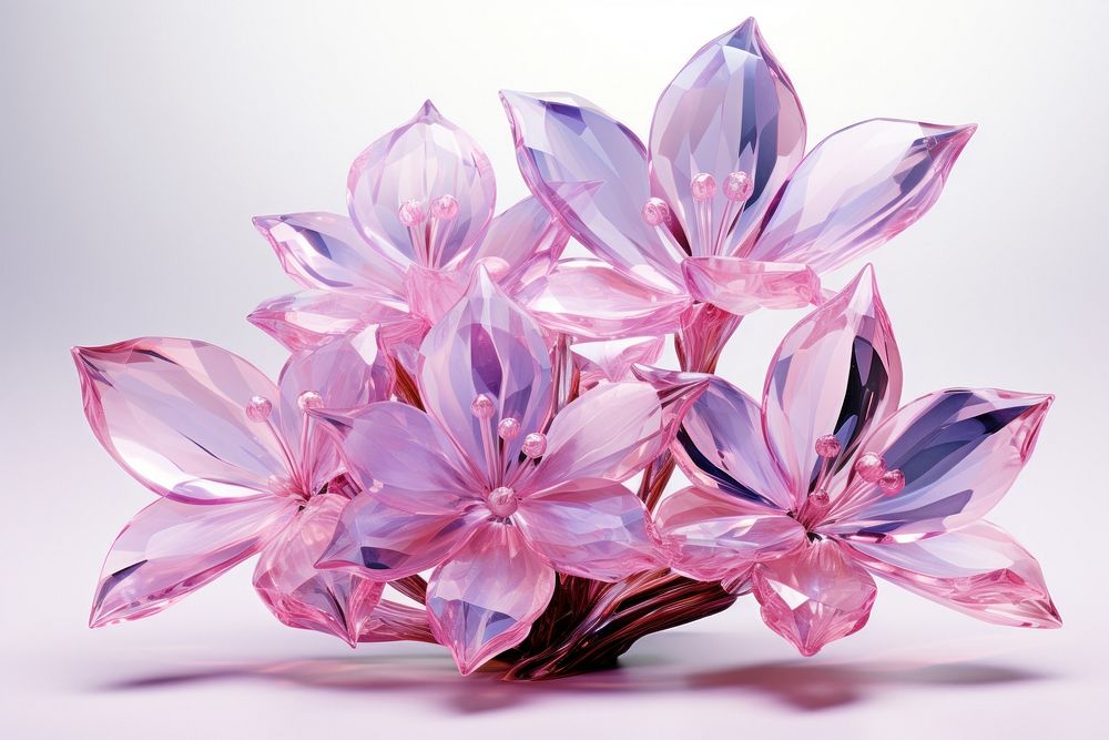 Flowers gemstone crystal petal.