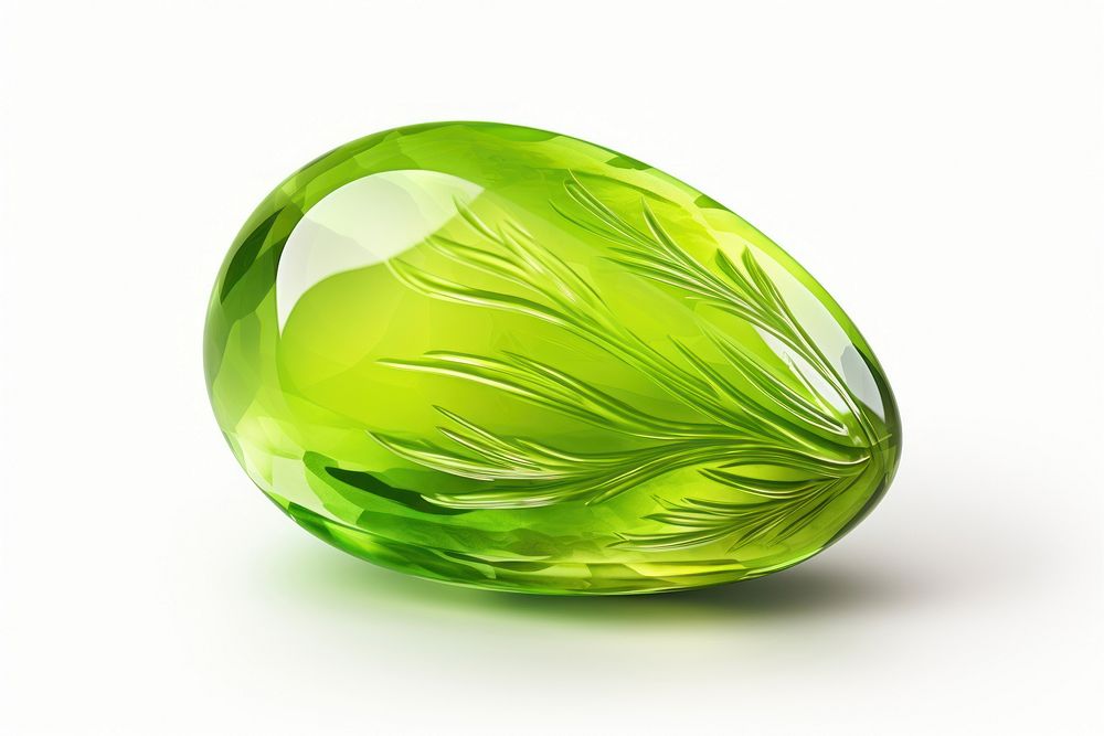 Kiwi shape gemstone jewelry emerald.