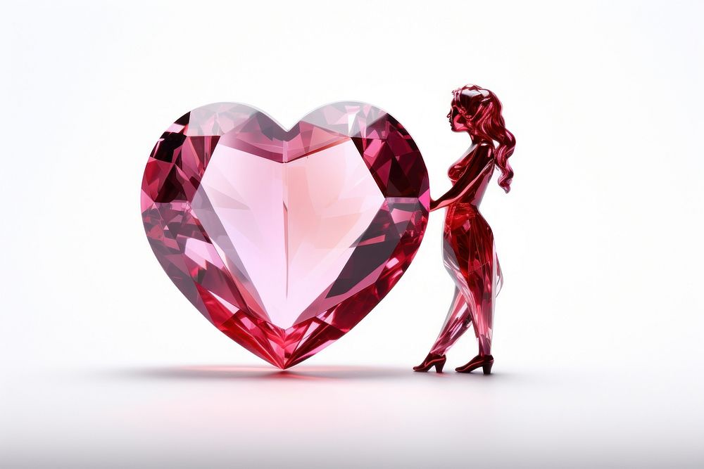 Crystal love married couple gemstone jewelry diamond.