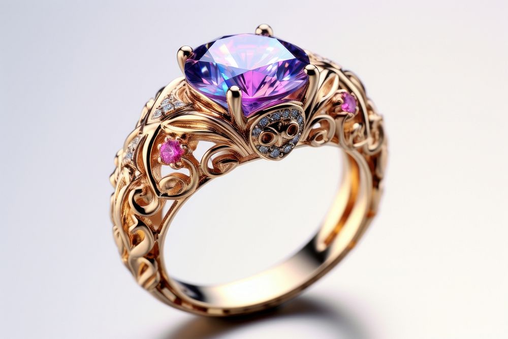 Ring shape gemstone jewelry accessories.