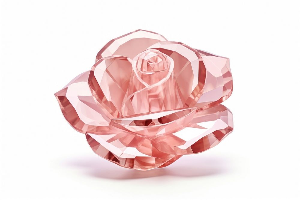 Rose shape gemstone jewelry flower plant.