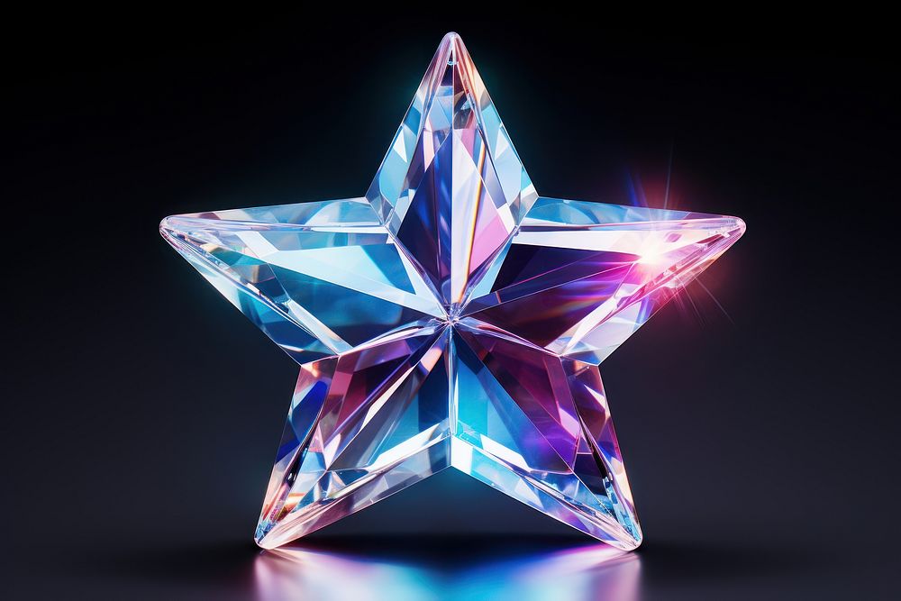 Star shape gemstone crystal jewelry.