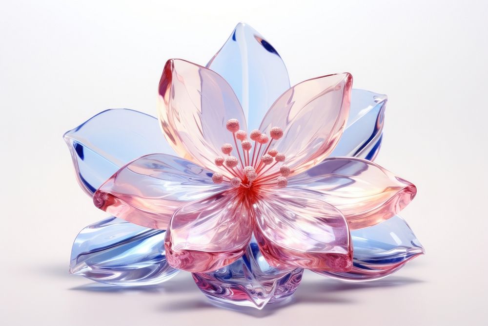 Crystal spring flower pastel gemstone jewelry petal.
