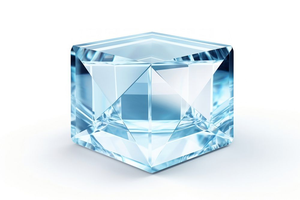 Square shape gemstone crystal jewelry diamond.