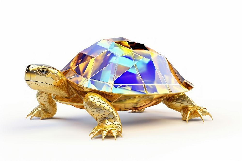 Turtle shape gemstone reptile jewelry animal.