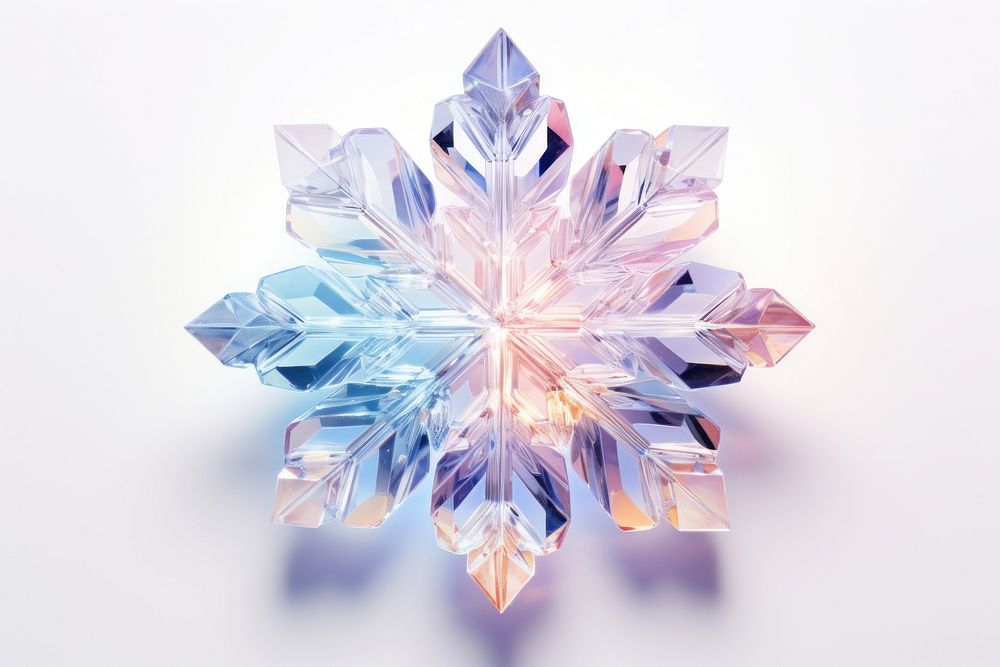 Crystal winter winter snowflake pastel illuminated accessories chandelier.