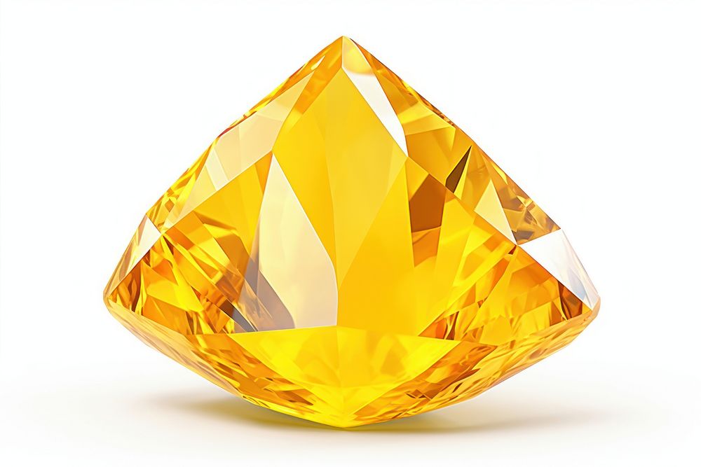Yellow gemstone crystal jewelry diamond.