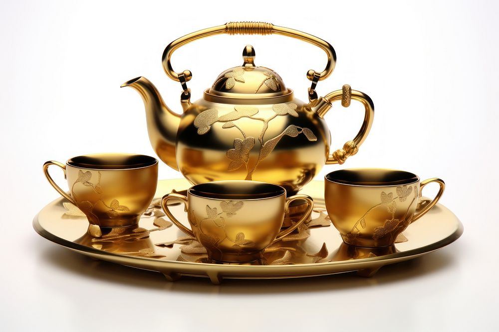 Tea set porcelain teapot saucer.