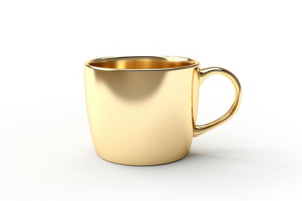 Cup coffee drink gold.