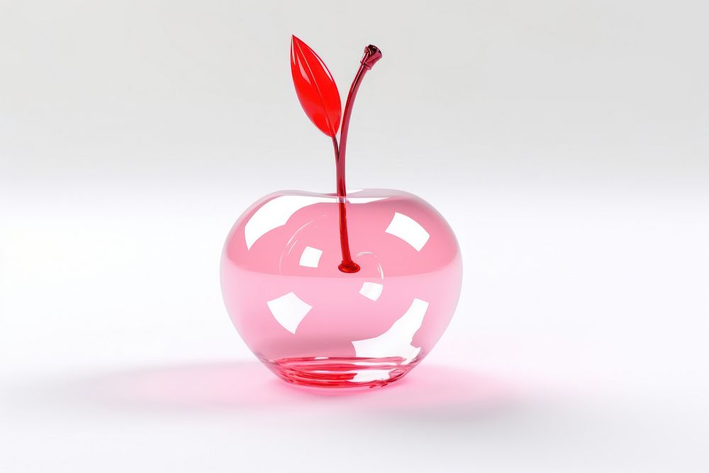 Cherry fruit plant glass.