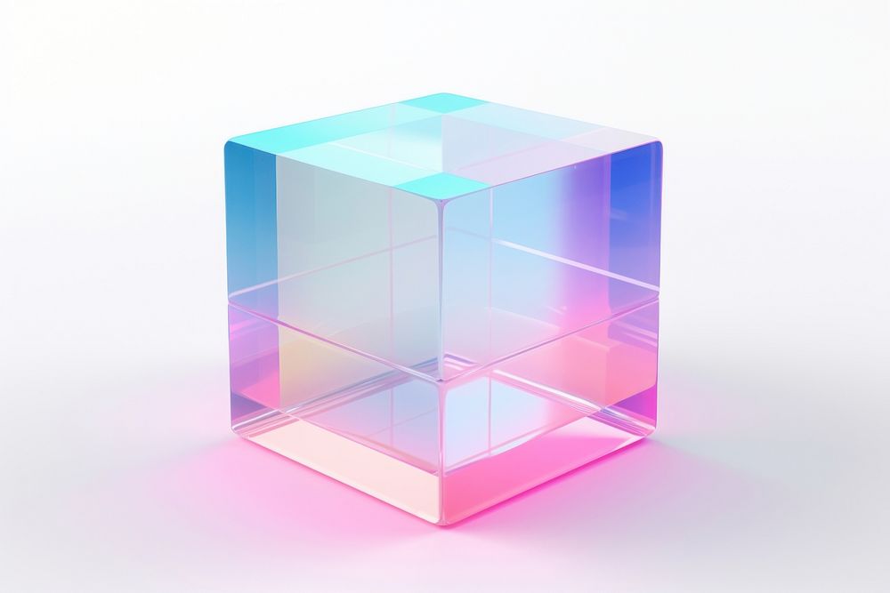 Cube crystal shape toy.