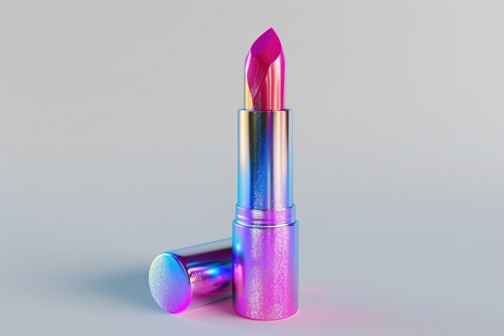 Lipstick cosmetics white background ammunition.