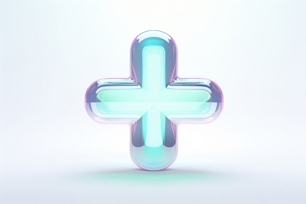 Medical cross symbol white background spirituality.