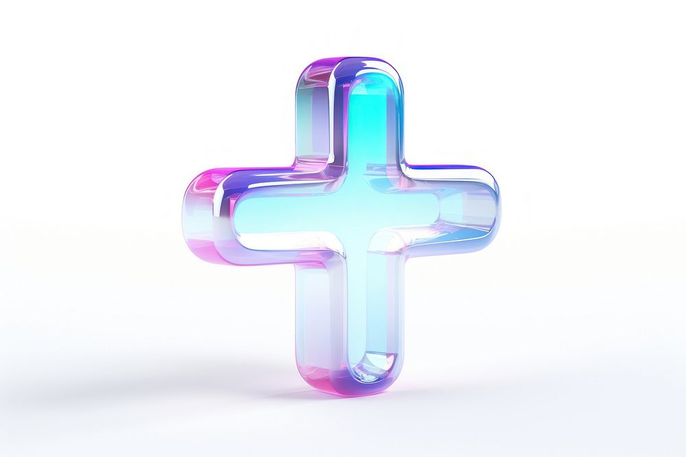 Medical cross symbol white background spirituality.