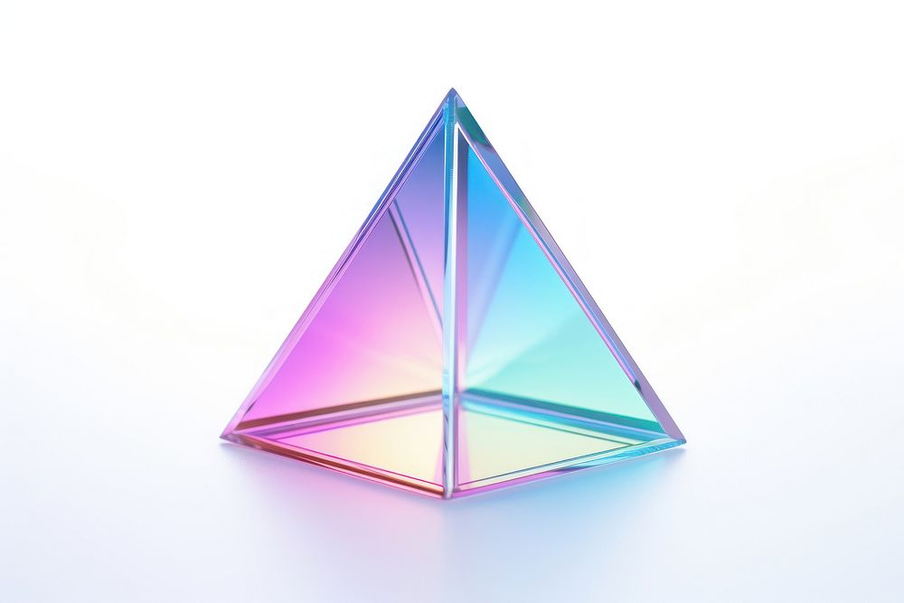 Prism shape white background simplicity.