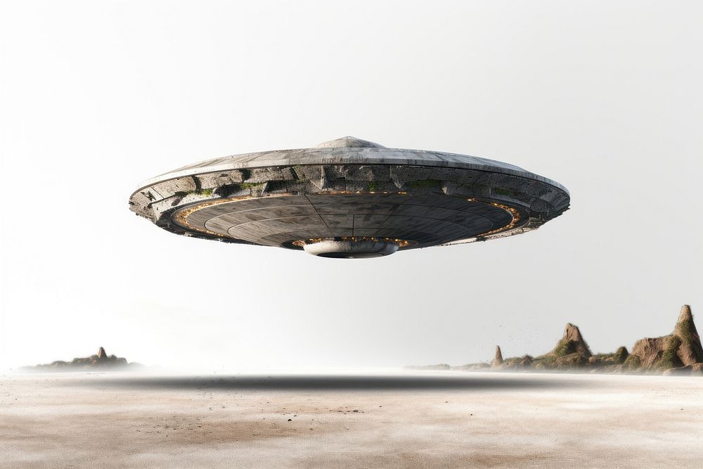 Alien ufo outdoors airship transportation.