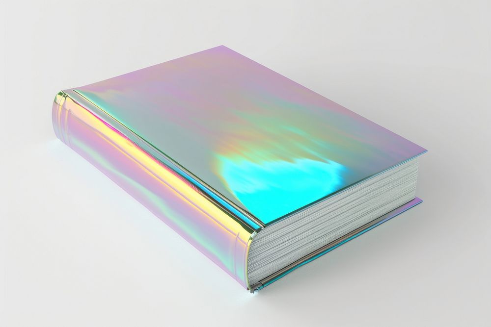 Book publication white background aluminium.