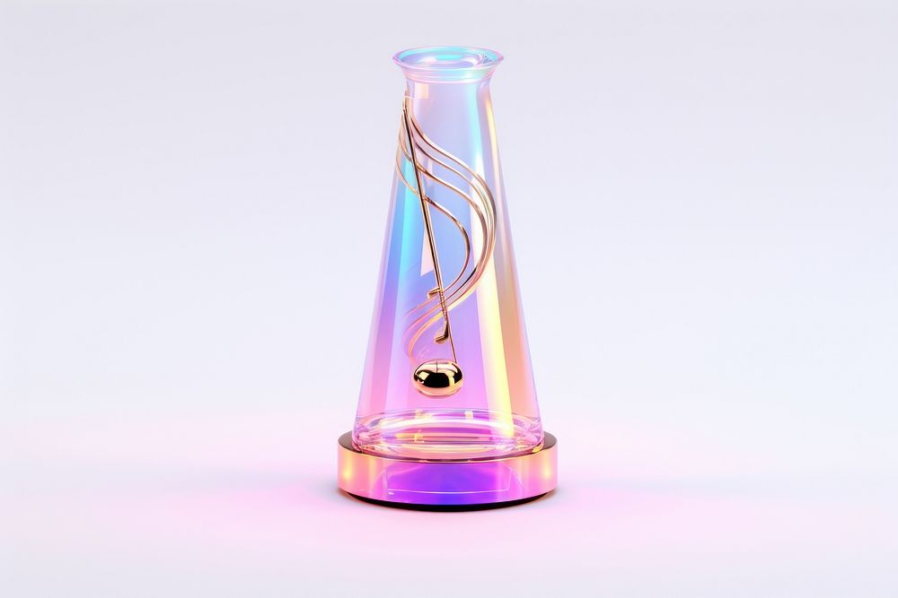 Icon Music bottle glass vase.