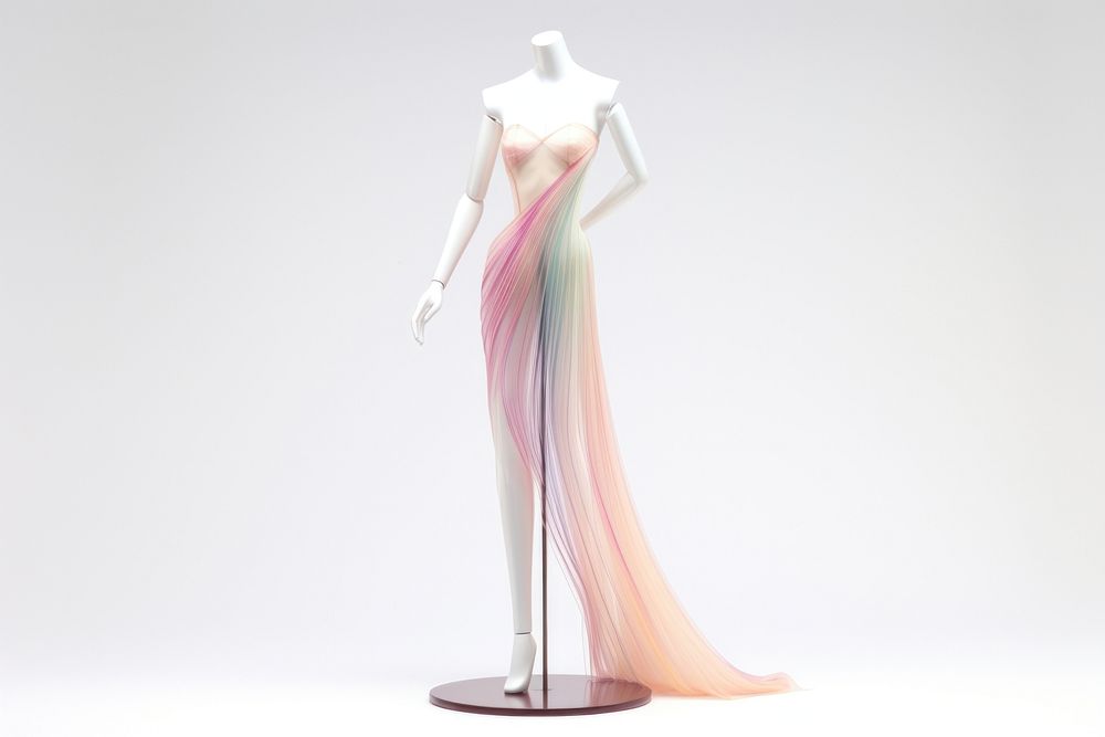 Fashion mannequin dress gown.